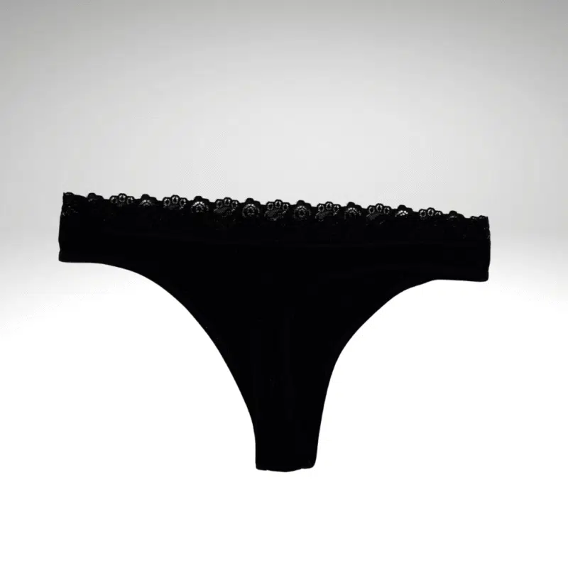 Veniz Bamboo Bambu Stringtrosor Svarta bara produkt