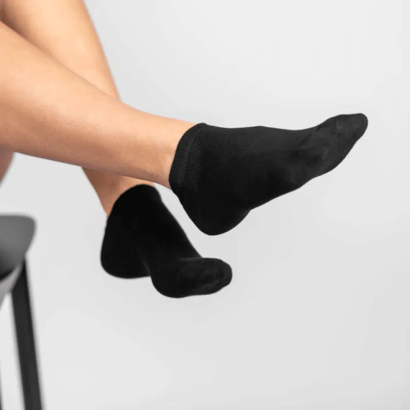 Veniz Bamboo- Låga Bambustrumpor Svarta (3)