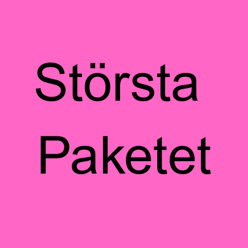 Största paketet